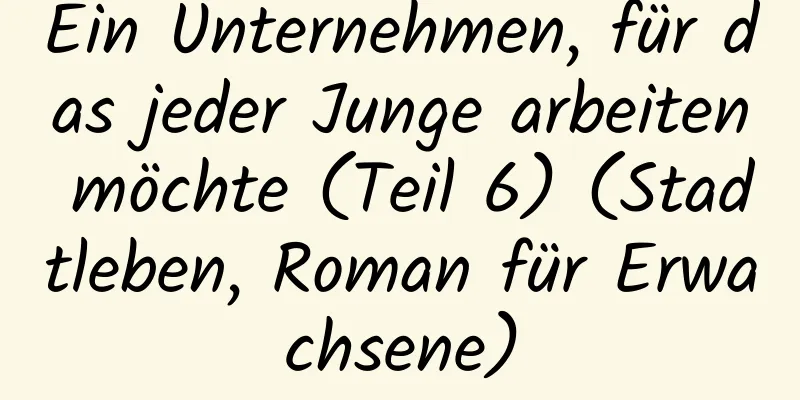 Ein Unternehmen, für das jeder Junge arbeiten möchte (Teil 6) (Stadtleben, Roman für Erwachsene)