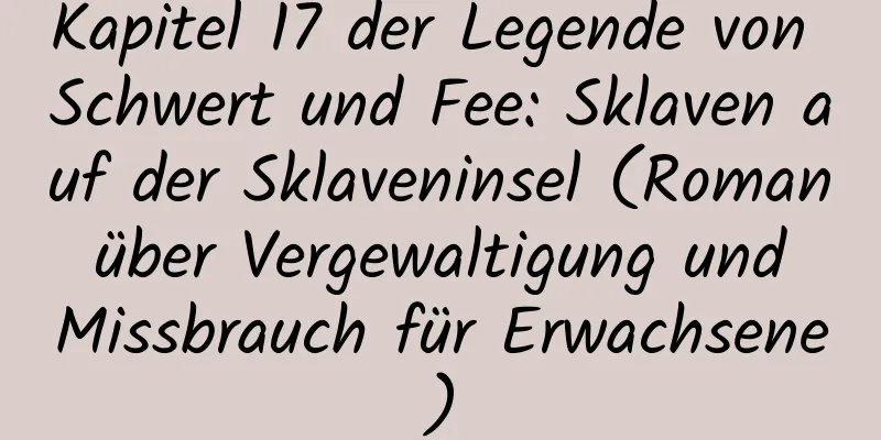 Kapitel 17 der Legende von Schwert und Fee: Sklaven auf der Sklaveninsel (Roman über Vergewaltigung und Missbrauch für Erwachsene)