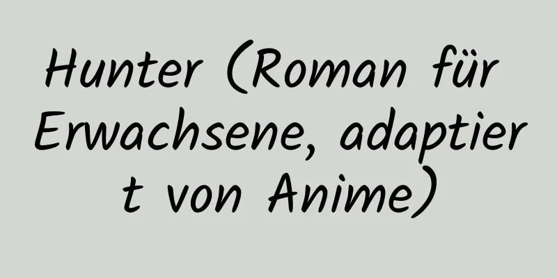 Hunter (Roman für Erwachsene, adaptiert von Anime)