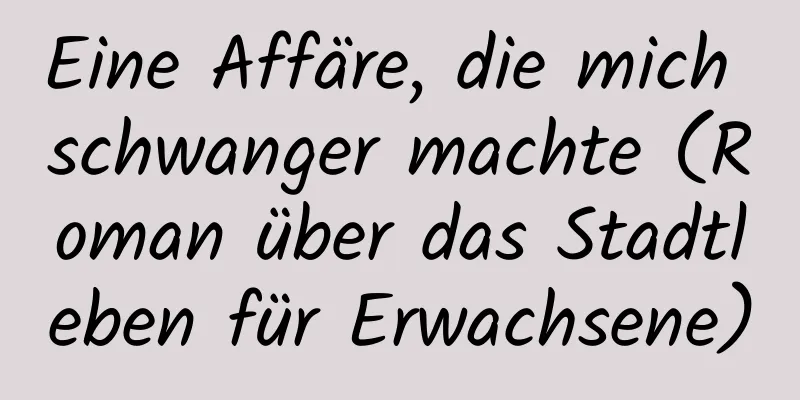 Eine Affäre, die mich schwanger machte (Roman über das Stadtleben für Erwachsene)