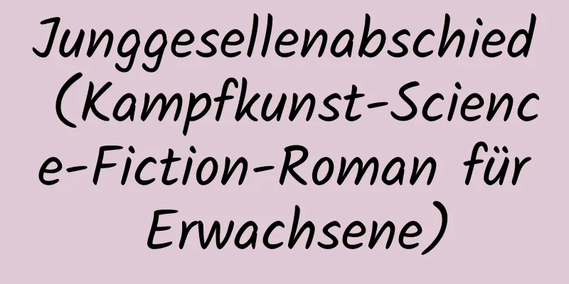 Junggesellenabschied (Kampfkunst-Science-Fiction-Roman für Erwachsene)