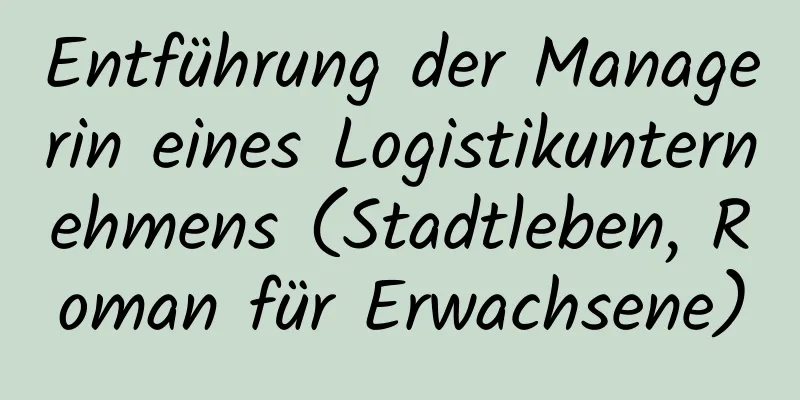 Entführung der Managerin eines Logistikunternehmens (Stadtleben, Roman für Erwachsene)