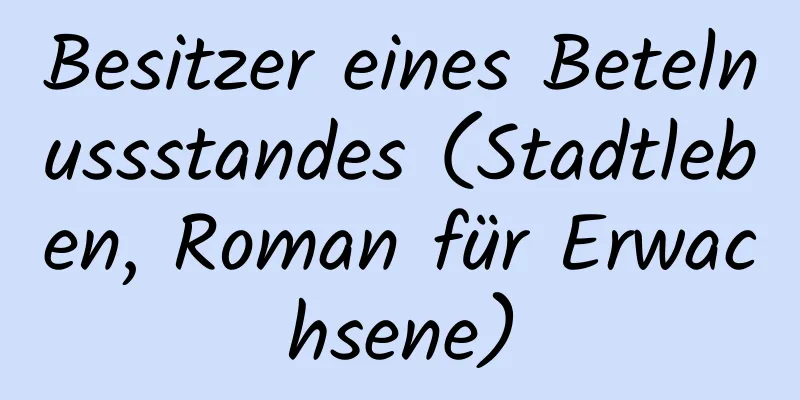 Besitzer eines Betelnussstandes (Stadtleben, Roman für Erwachsene)