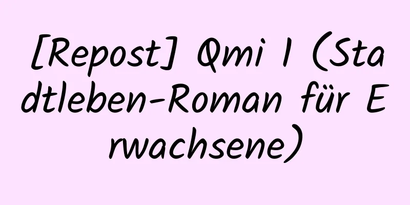 [Repost] Qmi 1 (Stadtleben-Roman für Erwachsene)