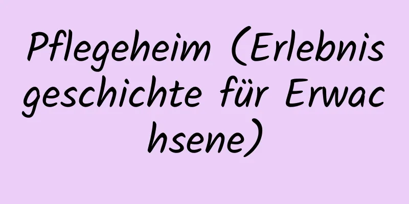 Pflegeheim (Erlebnisgeschichte für Erwachsene)